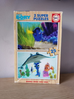 Σετ ξύλινα παζλ Disney Pixar Dory 2x25 κομμάτια σαν καινούργιο