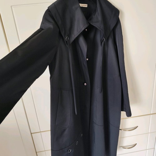 Paul Christophe trench coat like new, black, size L-XL