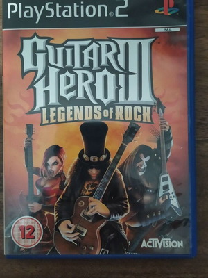 Guitar Hero 3 PS2 case like new with manual without CD