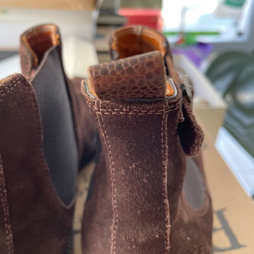 Massimo Dutti leather suede ankle boots size 43, men's, brown