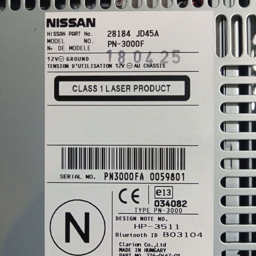 Radio CD Changer for Nissan Qashqai new