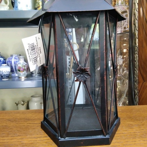 Large ecclesiastical table lantern with handle like new 30x14x14