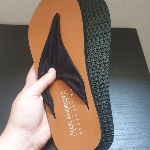 Alexi Andriotti flat sandals like new, size 39, black and brown