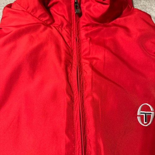 Sergio Tacchini windbreaker jacket red, like new, size XXL