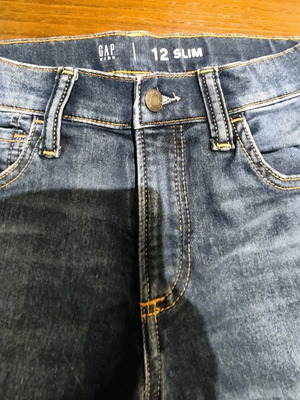 GAP jean slim pants 12 years like new, blue