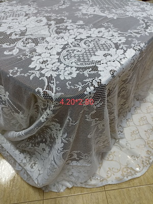 Κουρτίνα δαντέλα vintage λευκή ρομαντική 4.20x2.80 καινούργια