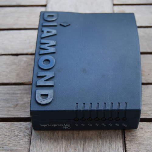 Diamond Supra Express 56e PRO dial-up modem used with transformer