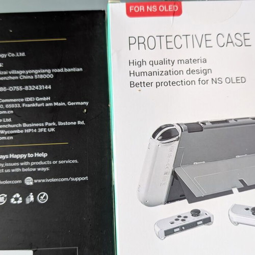 Nintendo Switch case and protective glass new for OLED