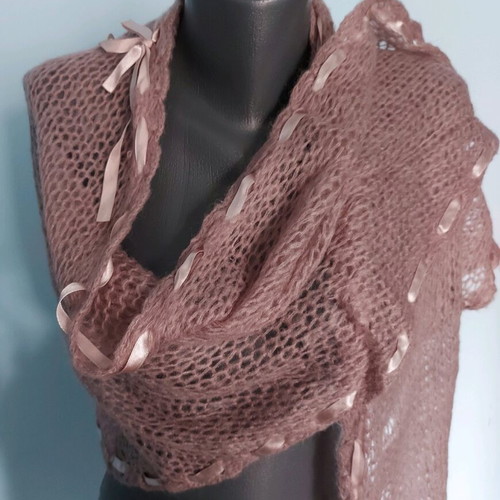Bon'a Parte designer scarf like new, pink
