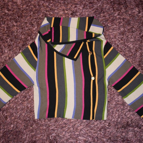 Bitte Kai Rand 100% Merino Wool Women's Vest Size S used, colorful