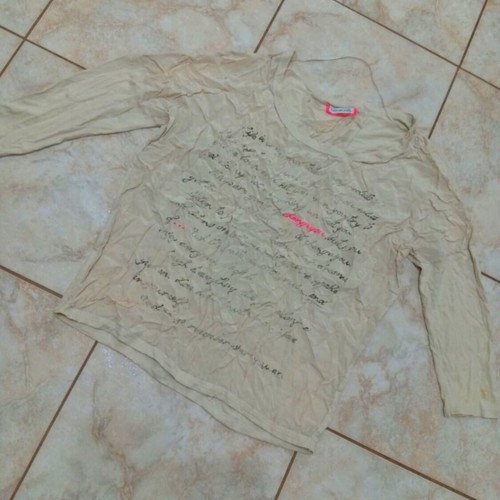 Thin blouse size M used, beige