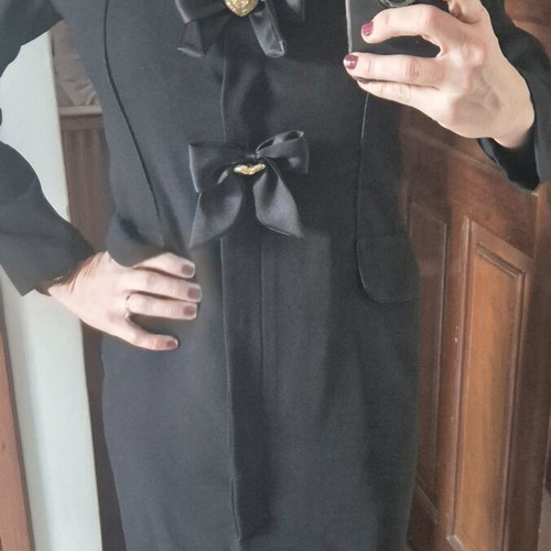 Women's dress used, black, size 46