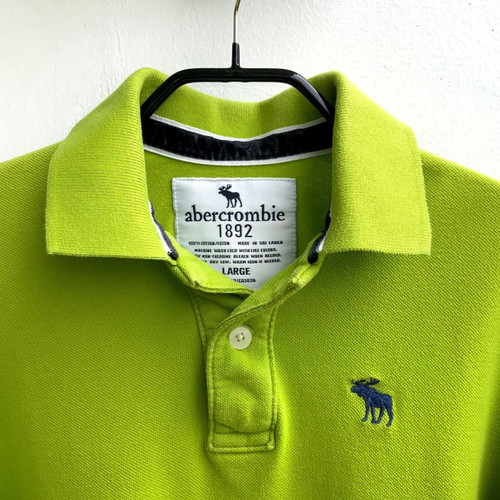 Abercrombie & Fitch Kids Polo Shirt Green Used Size L