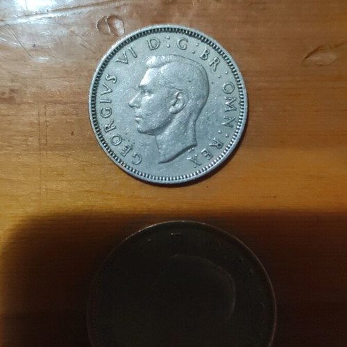 One Shilling and Two Shillings Coins used, 1949 and 1951