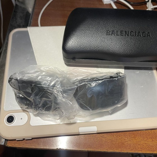 Balenciaga BB0328S green recycled acetate sunglasses new