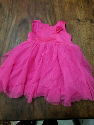 Baby dress for one year like new with multiple layered skirt and tulle