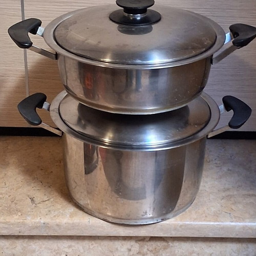 Amse pots set of 2 used, 6 liters and 3 liters
