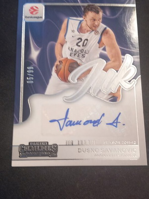 Dusko Savanovic Auto Ink Euroleague Panini Contenders Card like new