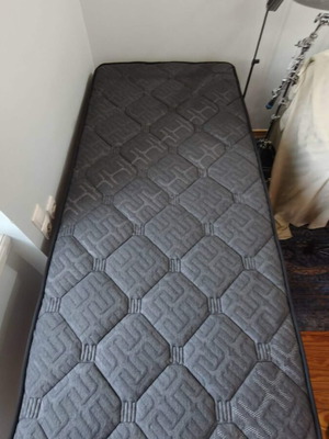 Deluxe Pakoworld Pocket Spring mattress 90x200 cm with KILDEN frame and HEMSIL FIX base