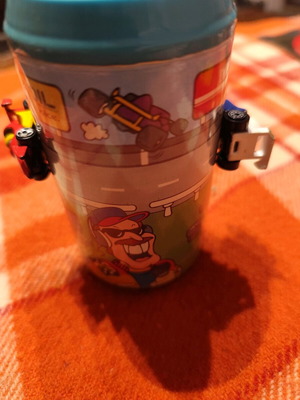 Cola plastic race tin used