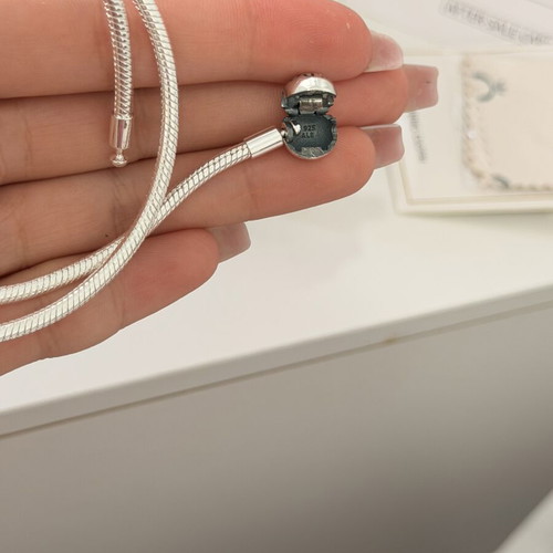 Pandora necklace, silver
