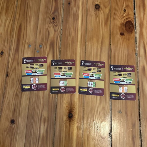 Panini FIFA World Cup Qatar 2022 collectible cards set of 4 like new