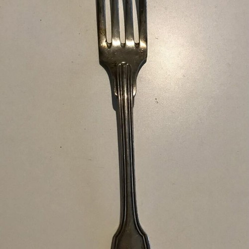 Christofle cutlery set used, silver plated, vintage, 18 pieces