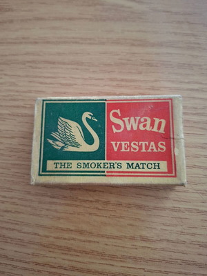 Swan Vestas vintage σπιρτόκουτο
