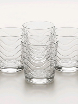 Set of 5 glass cups new