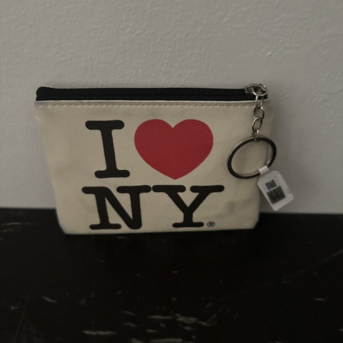 I Love NY Coin Purse new with zipper and keychain