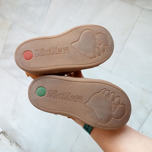 Δερμάτινα μποτάκια Kickers μεταχειρισμένα, νούμερο 23, καφέ