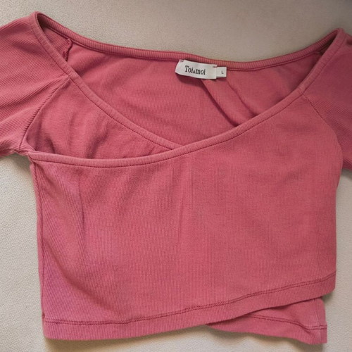 Toi&Moi crop top like new, pink, size L
