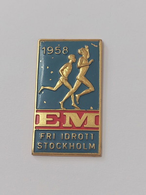 European Athletics Championship 1958 Stockholm Pin used