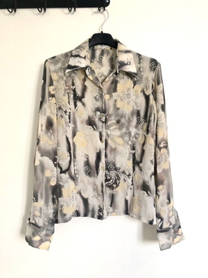 Vintage Freeport silk transparent shirt size L like new