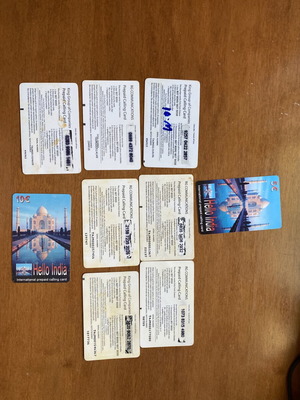 Phone cards set of 8 like new