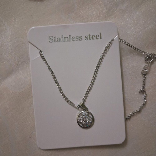 Stainless Steel Cross new silver, unused