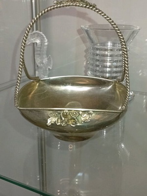 Vintage silver-plated fondant dish like new