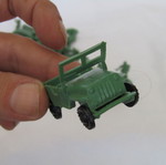 Vintage plastic military figures with vehicles used, 1980s