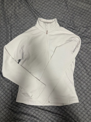 Salomon αθλητική μπλούζα με φερμουάρ θερμική μεταχειρισμένη, μέγεθος XS, λευκή