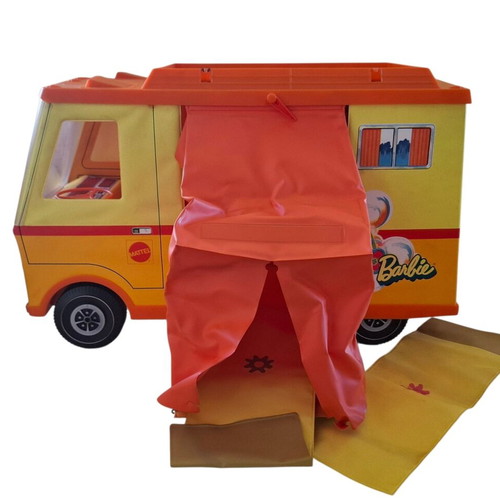 Vintage Mattel Barbie Camper used, rare collectible with box