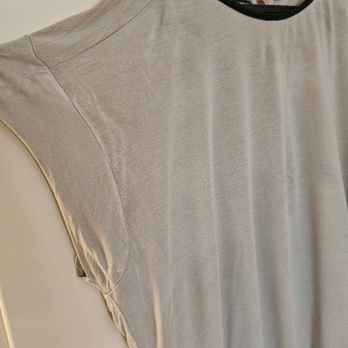 Loose Fit Blouse with Zipper Beige, Like New, Size M/L