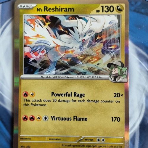 N's Reshiram 116/159 Holo Rare Pokemon card