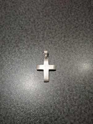 Silver Cross 925 Minimal Pendant with Matte Finish