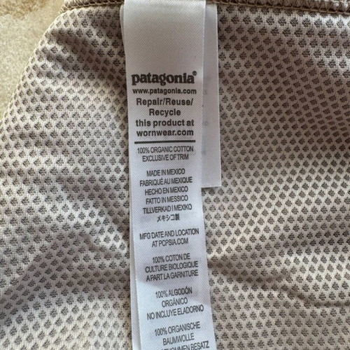 Patagonia fleece jacket used, beige, size L