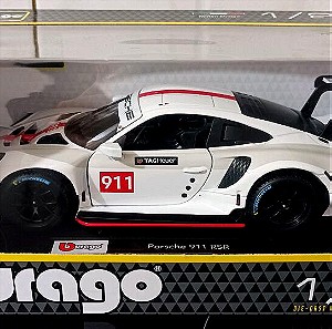 Μινιατούρα μεταλλική BURAGO Porsche 911 RSR 1/24