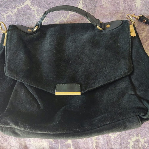 NAF NAF leather black crossbody bag used, good condition