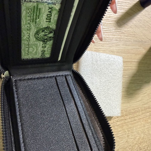 Men's wallet new, black