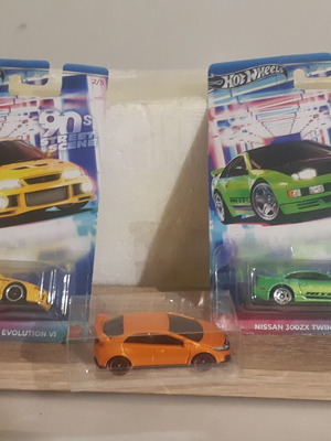 Hot Wheels car set new with Mitsubishi Lancer Evo VI and Nissan 300ZX