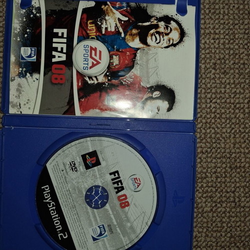 FIFA 08 Playstation 2 game used, Greek edition