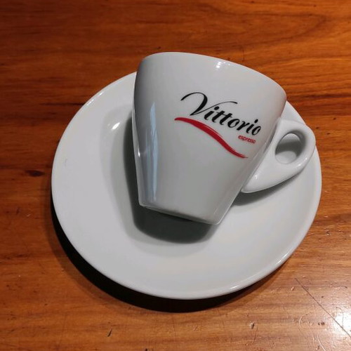 Vittorio espresso coffee cup like new with saucer